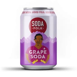 Soda Folk Grape Soda Can 330ml
