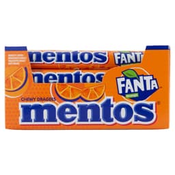 Mentos Chewy Dragees Fanta Orange Flavour 37.5g Case