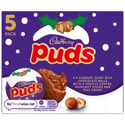 Cadbury Dairy Milk Chocolate Christmas Puds Multipack 175g