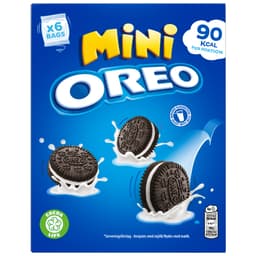 Oreo Mini Vanilla Sandwich Biscuits 6 Snack Packs 114g