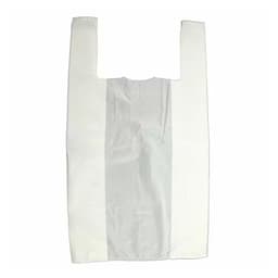Large White Vest Carrier Bag