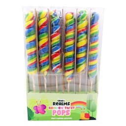 Candy Realms Rainbow Twist Lollipop 55g