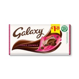 Galaxy Cookie Crumble & Milk Chocolate Block Bar 114g £1.25 PMP