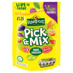 Rowntree's Pick & Mix Vegan Friendly Sweets Sharing Bag 120g £1.25 PMP