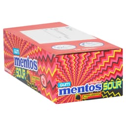 Mentos Sour Gum Strawberry Flavour 30g