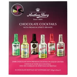 Anthon Berg Chocolate Cocktail Liqueurs 8 Pieces 125g
