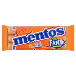 Mentos Fanta Chewy Dragees Orange Flavour 3 Pack 114g
