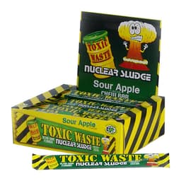 Toxic Waste Nuclear Sludge Sour Apple Chew Bar 50 x 20g Bars