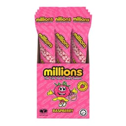 Millions Raspberry Tubes 55g