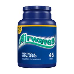 Airwaves Menthol & Eucalyptus Sugarfree Chewing Gum 65g Bottle £2.25 PMP