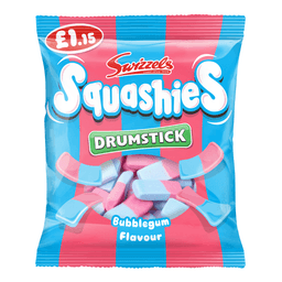 Swizzels Drumstick Squashies Bubblegum Flavour Bag 120g £1.15 PMP