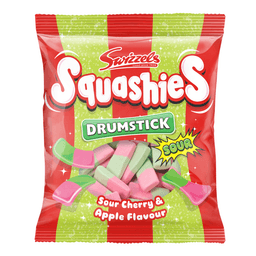 Swizzels Drumstick Squashies Sour Cherry & Apple Flavour Bag 120g
