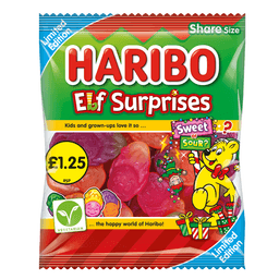 Haribo Limited Edition Elf Surprises Bag 140g £1.25 PMP