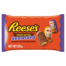 Reese's Peanut Butter and Milk Chocolate Flavour Skeletons Multipack 229g