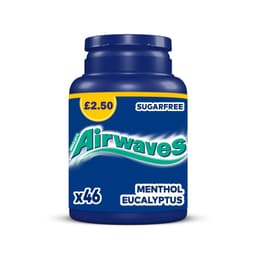 Airwaves Menthol & Eucalyptus Sugarfree Chewing Gum 46 Pieces Bottle £2.50 PMP
