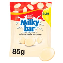 Milkybar Giant Buttons White Chocolate Sharing Bag 85g PMP £1.50