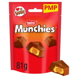 Munchies Milk Chocolate & Caramel Share Bag 81g PMP £1.50