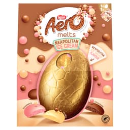 Aero Melts Neapolitan Flavour Chocolate Large Easter Egg 236g