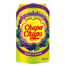 Chupa Chups Sparkling Grape Flavour Soda Can 345ml