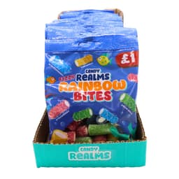 Candy Realms Fizzy Rainbow Bites Bag 160g £1 PMP