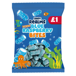 Candy Realms Fizzy Blue Raspberry Bites Bag 170g £1 PMP
