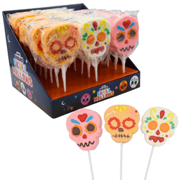 Candy Realms Skull Mallows Lollipops 35g