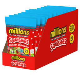 Millions Squishies American Sour Bag 100g £1 PMP