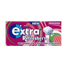 Extra Refreshers Watermelon Raspberry Chewing Gum 7 Pieces Box 19g