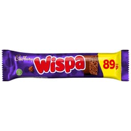 Cadbury Wispa Chocolate Bar 36g 89p PMP