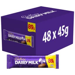 Cadbury Dairy Milk Chocolate Bar 45g 89p PMP