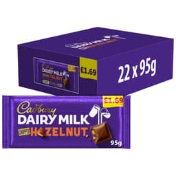 Cadbury Dairy Milk Chopped Nut Chocolate Bar 95g £1.69 PMP