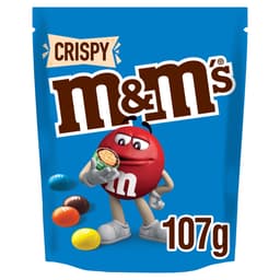 M&M's Crispy Milk Chocolate Bites Pouch Bag 107g