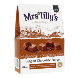 Mrs Tilly's Belgian Chocolate Scottish Fudge Box 150g