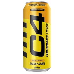 C4 Performance Energy Pineapple Crush Energy Drink Can 500ml