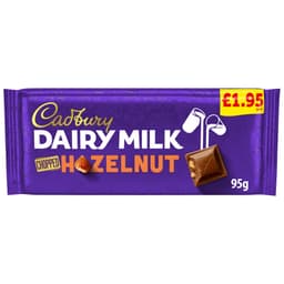 Cadbury Dairy Milk Chopped Nut Chocolate Bar 95g £1.95 PMP