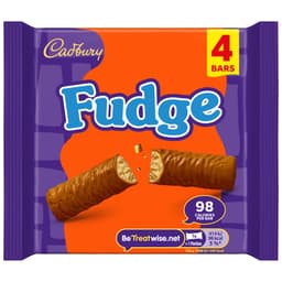 Cadbury Fudge Chocolate Bar 4 Pack Multipack 88g