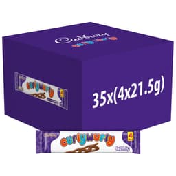 Cadbury Curly Wurly 4 Pack Multipack 86g