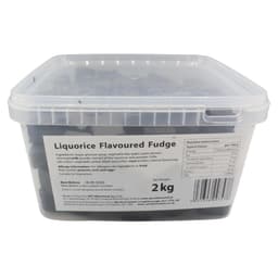 Liquorice Flavoured Fudge Tub 2kg