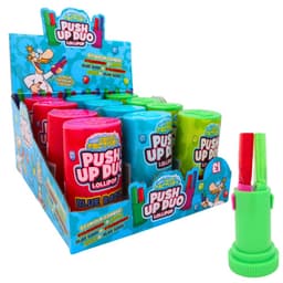 Crazy Candy Factory Push Up Duo Lollipop 124g