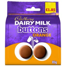 Cadbury Dairy Milk Orange Buttons Chocolate Bag 85g £1.85 PMP