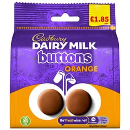 Cadbury Dairy Milk Orange Buttons Chocolate Bag 85g £1.85 PMP
