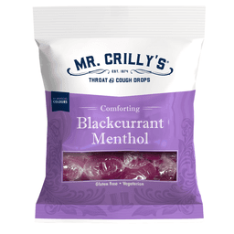 Mr. Crilly's Throat & Cough Drops Blackcurrant Menthol Flavour Bag 90g