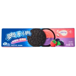 Oreo Sandwich Biscuits with Blueberry & Raspberry Flavoured Cream Filling 97g