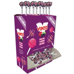 Vimto Mixed Fruit Flavoured Lollipops 200 Pack 7g