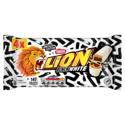 Lion Black White Bar 4 Pack Multipack 120g