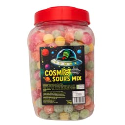 Cosmic Sours Mixed Fruit Sour Candy Jar 3kg