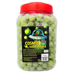 Cosmic Sours Apple Sour Candy Jar 3kg