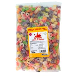 Kingsway Mega Value Sour Dummies Bag 2.5kg