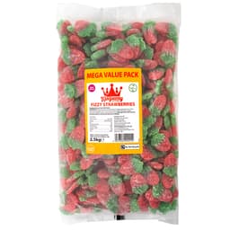 Kingsway Mega Value Fizzy Strawberries Bag 2.5kg