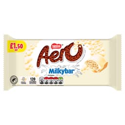 Aero Milkybar White Chocolate Sharing Bar 90g PMP £1.50
